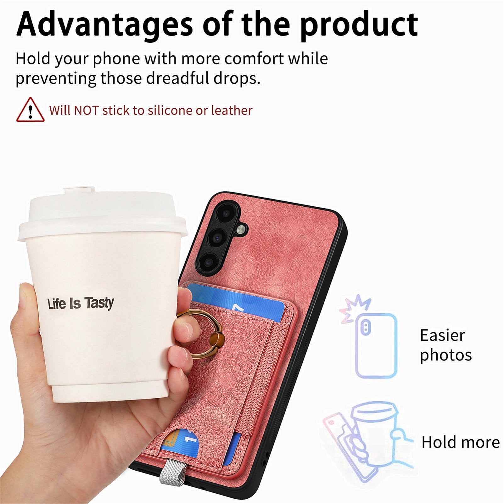 D7 For Samsung Galaxy A35 5G Kickstand Case Detachable Card Holder Retro Phone Cover D7 For Samsung Galaxy A35 5G Kickstand Case Detachable Card Holder Retro Phone Cover